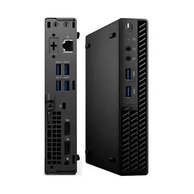 Equipamentos usados de mini PC em destaque com um fundo branco.